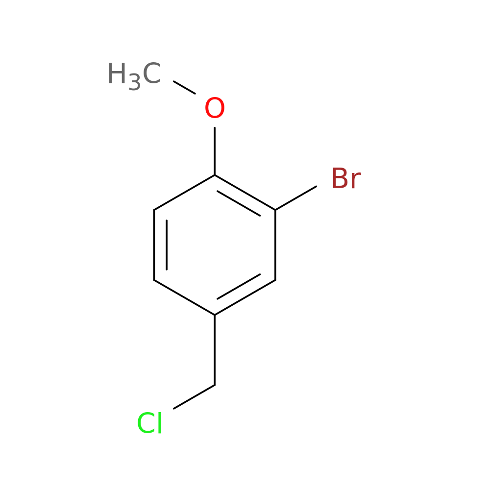 2-Bromo-4-(chloromethyl)-1-methoxybenzene