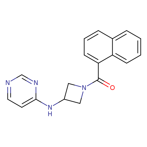 N-[1-(naphthalene-1-carbonyl)azetidin-3-yl]pyrimidin-4-amine