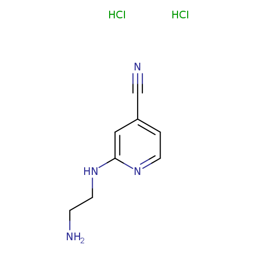 2-[(2-aminoethyl)amino]pyridine-4-carbonitrile dihydrochloride