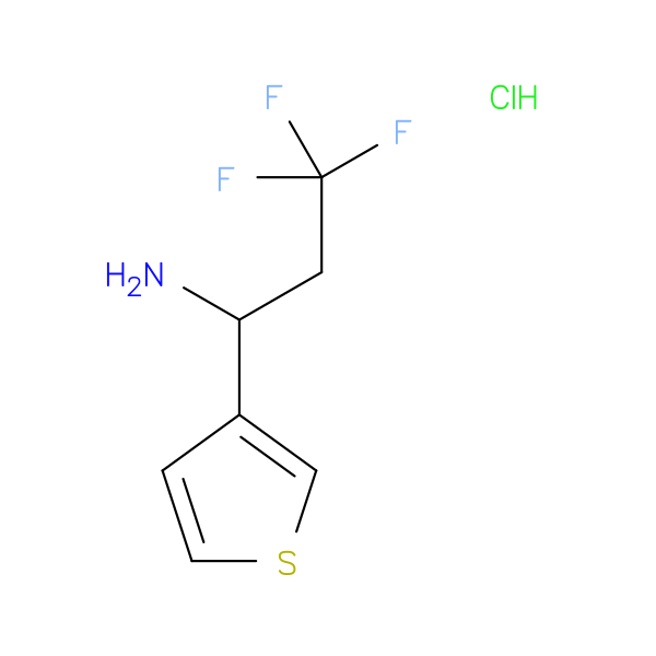 3,3,3-trifluoro-1-(thiophen-3-yl)propan-1-amine hydrochloride