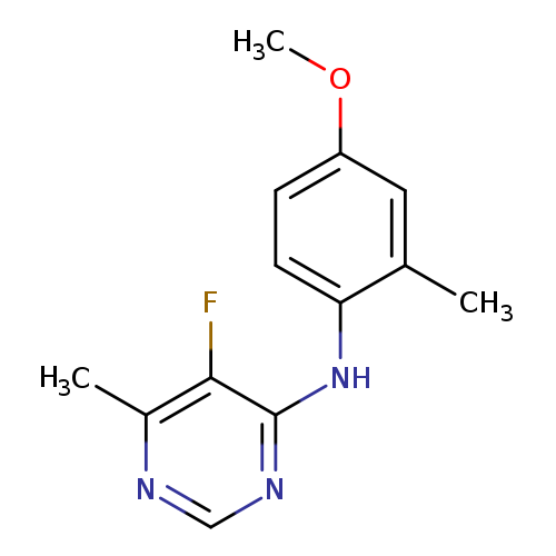 5-fluoro-N-(4-methoxy-2-methylphenyl)-6-methylpyrimidin-4-amine