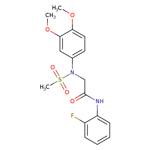 2-[3,4-dimethoxy(methylsulfonyl)anilino]-N-(2-fluorophenyl)acetamide
