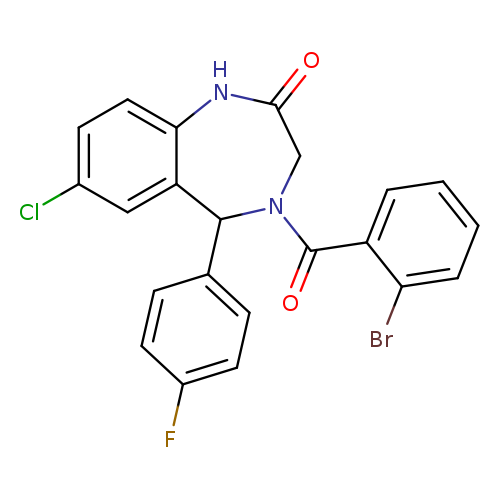 4-(2-bromobenzoyl)-7-chloro-5-(4-fluorophenyl)-2,3,4,5-tetrahydro-1H-1,4-benzodiazepin-2-one