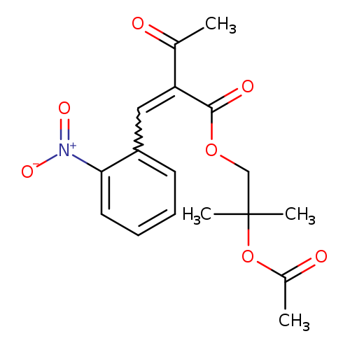 Butanoic acid,2-[(2-nitrophenyl)methylene]-3-oxo-, 2-(acetyloxy)-2-methylpropyl ester