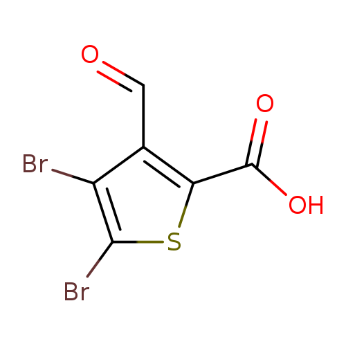 4,5-dibromo-3-formylthiophene-2-carboxylicacid