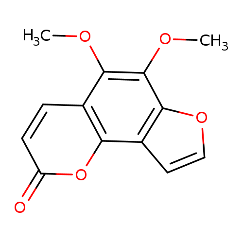 2H-Furo[2,3-h]-1-benzopyran-2-one, 5,6-dimethoxy-