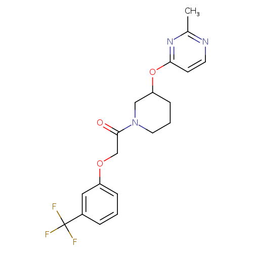1-{3-[(2-methylpyrimidin-4-yl)oxy]piperidin-1-yl}-2-[3-(trifluoromethyl)phenoxy]ethan-1-one