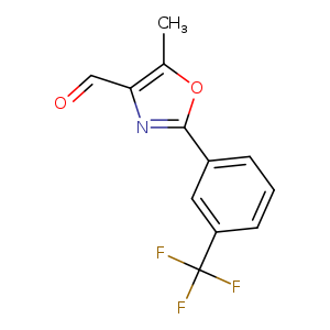 5-methyl-2-[3-(trifluoromethyl)phenyl]-1,3-oxazole-4-carbaldehyde