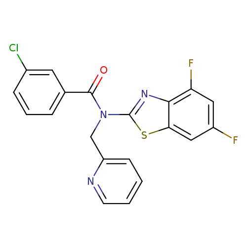 3-chloro-N-(4,6-difluoro-1,3-benzothiazol-2-yl)-N-[(pyridin-2-yl)methyl]benzamide
