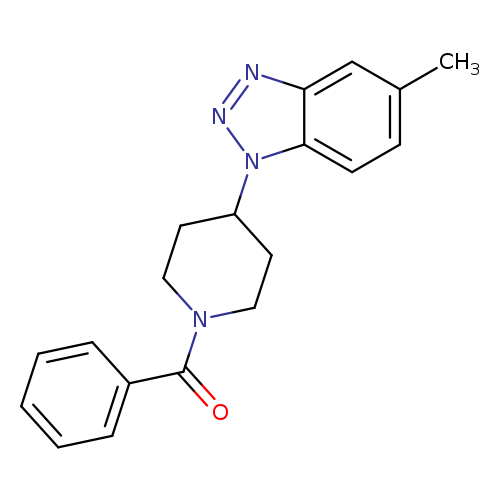 1-(1-benzoylpiperidin-4-yl)-5-methyl-1H-1,2,3-benzotriazole