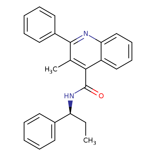 4-Quinolinecarboxamide, 3-methyl-2-phenyl-N-[(1S)-1-phenylpropyl]-