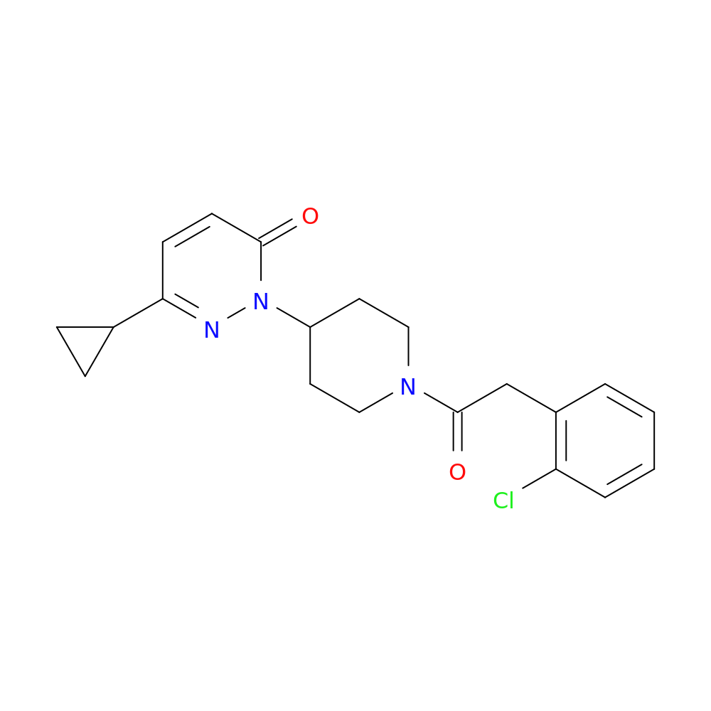 2-{1-[2-(2-chlorophenyl)acetyl]piperidin-4-yl}-6-cyclopropyl-2,3-dihydropyridazin-3-one