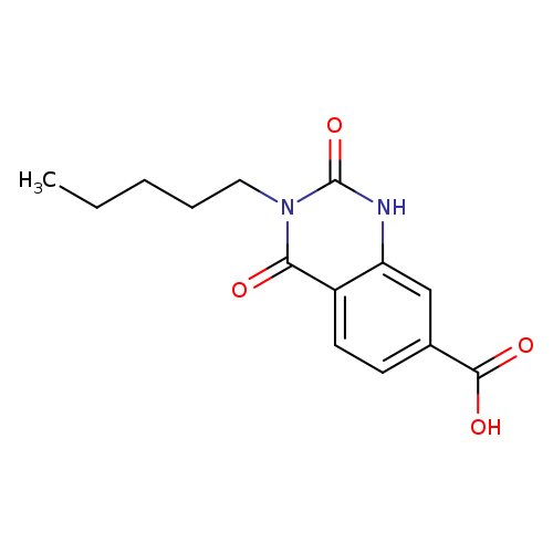 2,4-dioxo-3-pentyl-1,2,3,4-tetrahydroquinazoline-7-carboxylic acid