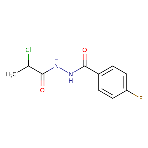 N'-(2-chloropropanoyl)-4-fluorobenzohydrazide