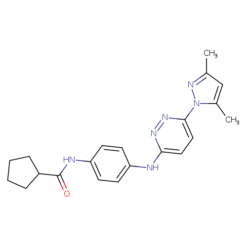 N-(4-{[6-(3,5-dimethyl-1H-pyrazol-1-yl)pyridazin-3-yl]amino}phenyl)cyclopentanecarboxamide