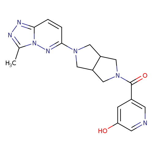 5-(5-{3-methyl-[1,2,4]triazolo[4,3-b]pyridazin-6-yl}-octahydropyrrolo[3,4-c]pyrrole-2-carbonyl)pyridin-3-ol