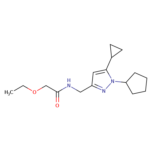 N-[(1-cyclopentyl-5-cyclopropyl-1H-pyrazol-3-yl)methyl]-2-ethoxyacetamide