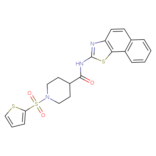 N-{naphtho[2,1-d][1,3]thiazol-2-yl}-1-(thiophene-2-sulfonyl)piperidine-4-carboxamide
