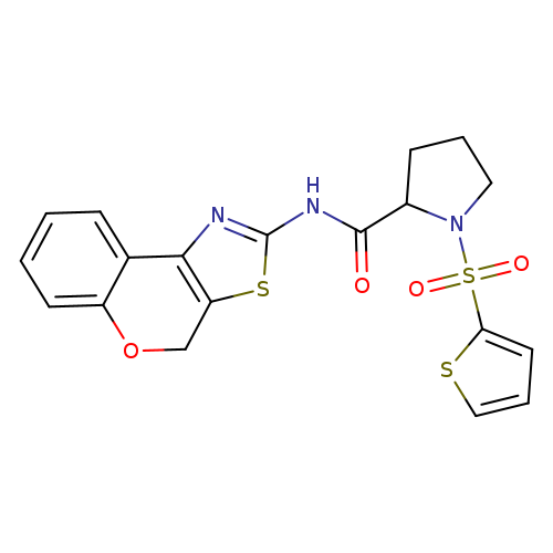 N-{4H-chromeno[4,3-d][1,3]thiazol-2-yl}-1-(thiophene-2-sulfonyl)pyrrolidine-2-carboxamide