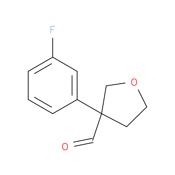 3-(3-Fluorophenyl)tetrahydro-3-furancarbaldehyde