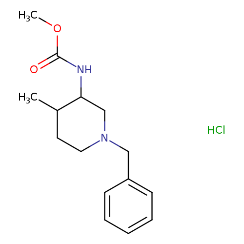 methyl 1-benzyl-4-methylpiperidin-3-ylcarbamate hydrochloride