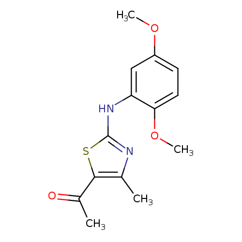 5-Acetyl-2-[(2,5-dimethoxyphenyl)amino]-4-methyl-1,3-thiazole