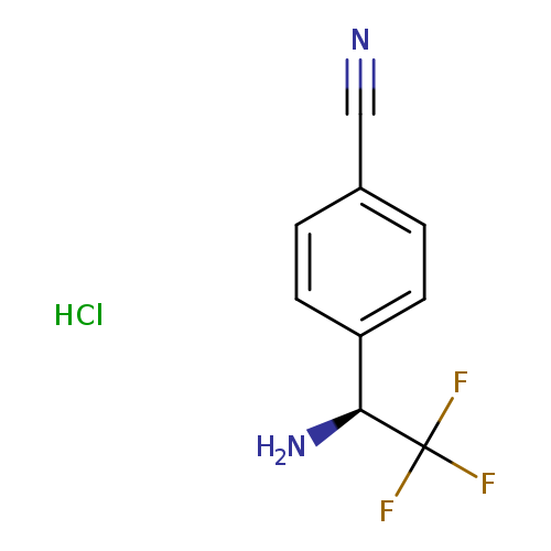4-[(1S)-1-amino-2,2,2-trifluoroethyl]benzonitrile hydrochloride