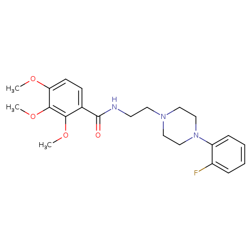 N-{2-[4-(2-fluorophenyl)piperazin-1-yl]ethyl}-2,3,4-trimethoxybenzamide
