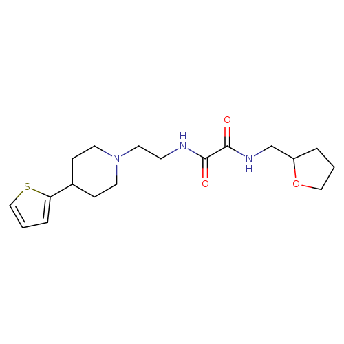 N-[(oxolan-2-yl)methyl]-N'-{2-[4-(thiophen-2-yl)piperidin-1-yl]ethyl}ethanediamide