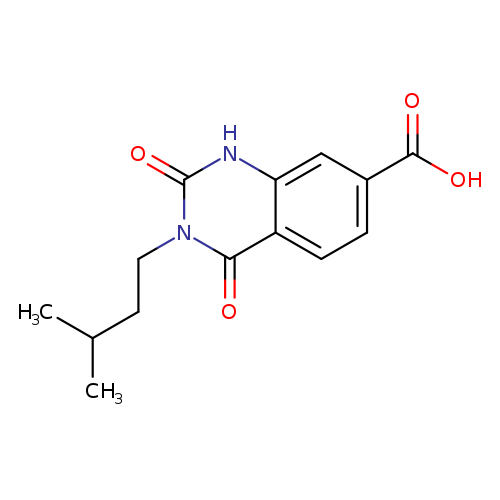 3-(3-methylbutyl)-2,4-dioxo-1,2,3,4-tetrahydroquinazoline-7-carboxylic acid