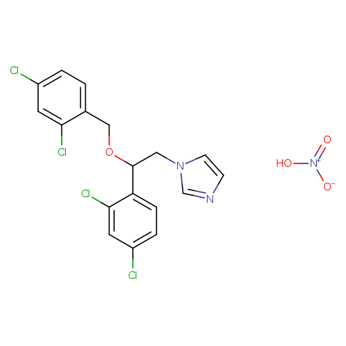 1H-Imidazole,1-[2-(2,4-dichlorophenyl)-2-[(2,4-dichlorophenyl)methoxy]ethyl]-,mononitrate