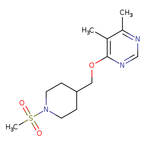 4-[(1-methanesulfonylpiperidin-4-yl)methoxy]-5,6-dimethylpyrimidine