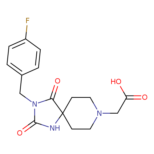 [3-(4-Fluorobenzyl)-2,4-dioxo-1,3,8-triazaspiro[4.5]dec-8-yl]acetic acid