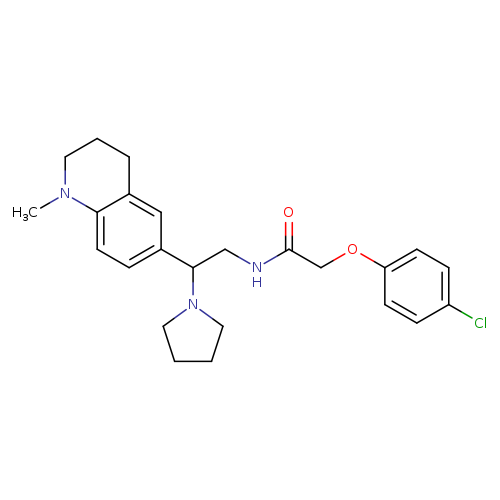 2-(4-chlorophenoxy)-N-[2-(1-methyl-1,2,3,4-tetrahydroquinolin-6-yl)-2-(pyrrolidin-1-yl)ethyl]acetamide