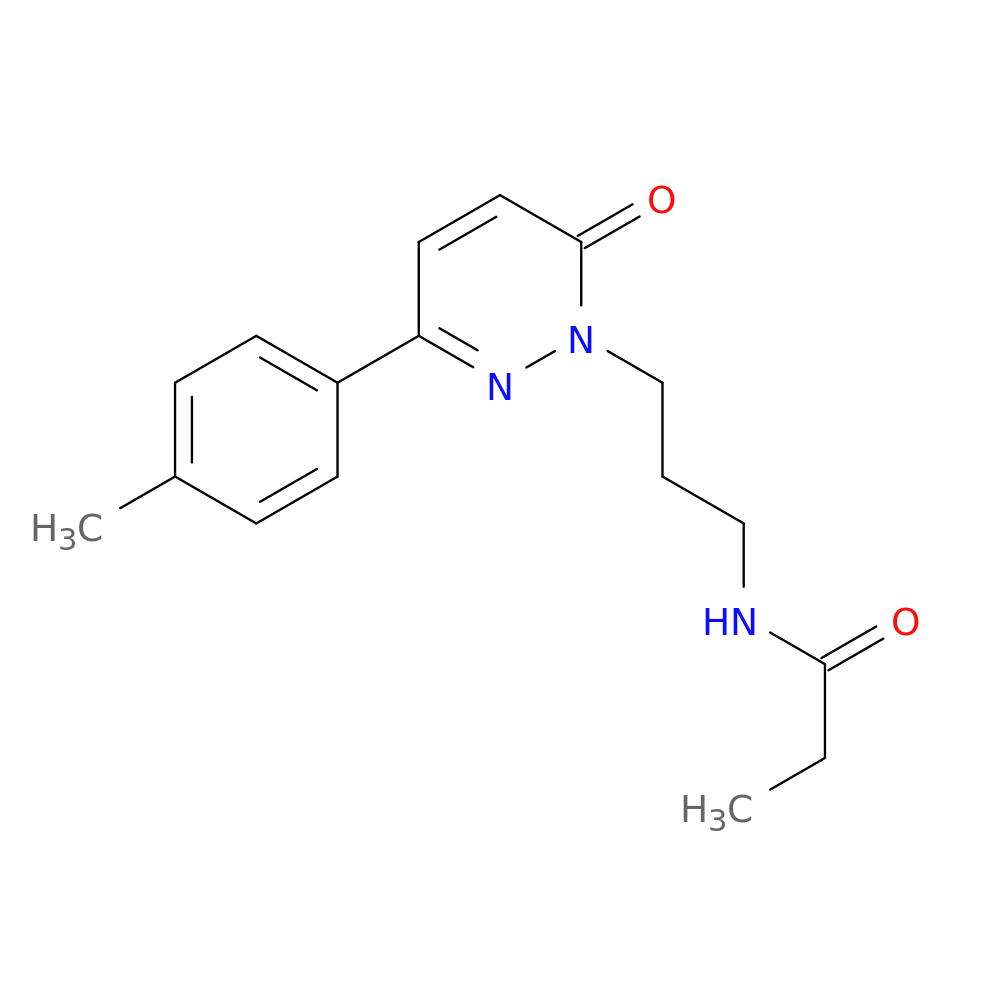N-{3-[3-(4-methylphenyl)-6-oxo-1,6-dihydropyridazin-1-yl]propyl}propanamide