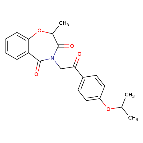 2-methyl-4-{2-oxo-2-[4-(propan-2-yloxy)phenyl]ethyl}-2,3,4,5-tetrahydro-1,4-benzoxazepine-3,5-dione