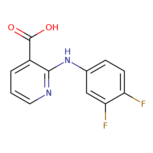 2-[(3,4-difluorophenyl)amino]pyridine-3-carboxylic acid