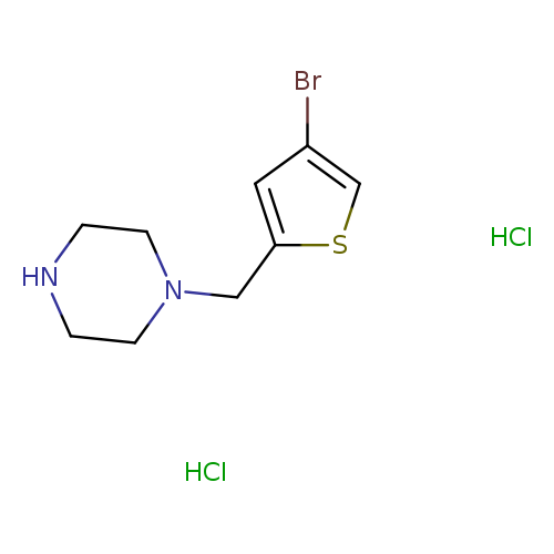 1-[(4-bromo-2-thienyl)methyl]piperazine dihydrochloride