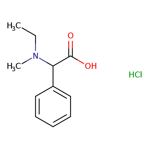 2-[Ethyl(methyl)amino]-2-phenylacetic acid hydrochloride