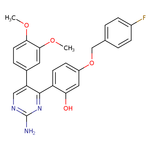 2-[2-amino-5-(3,4-dimethoxyphenyl)pyrimidin-4-yl]-5-[(4-fluorophenyl)methoxy]phenol