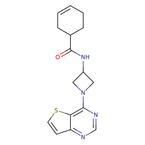 N-(1-{thieno[3,2-d]pyrimidin-4-yl}azetidin-3-yl)cyclohex-3-ene-1-carboxamide