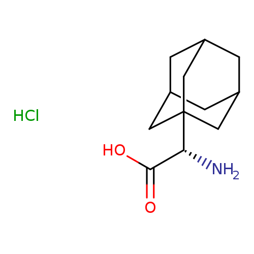 Tricyclo[3.3.1.13,7]decane-1-acetic acid, α-amino-, hydrochloride (1:1), (αS)-