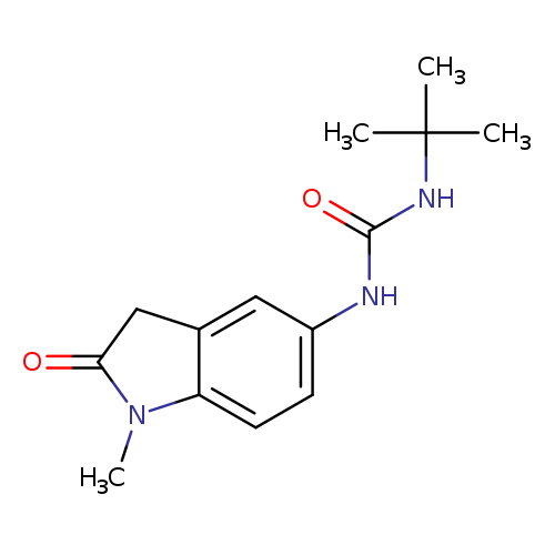 3-tert-butyl-1-(1-methyl-2-oxo-2,3-dihydro-1H-indol-5-yl)urea