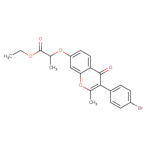 ethyl 2-{[3-(4-bromophenyl)-2-methyl-4-oxo-4H-chromen-7-yl]oxy}propanoate