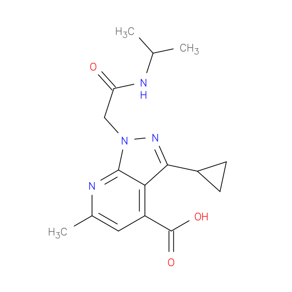 3-Cyclopropyl-1-(2-(isopropylamino)-2-oxoethyl)-6-methyl-1H-pyrazolo[3,4-b]pyridine-4-carboxylic acid