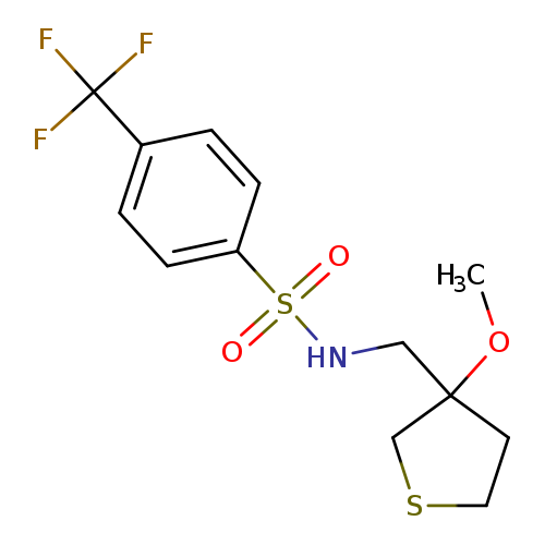 N-[(3-methoxythiolan-3-yl)methyl]-4-(trifluoromethyl)benzene-1-sulfonamide