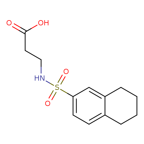 3-(5,6,7,8-Tetrahydronaphthalene-2-sulfonamido)propanoic acid