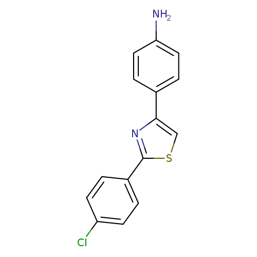4-[2-(4-chlorophenyl)-1,3-thiazol-4-yl]aniline