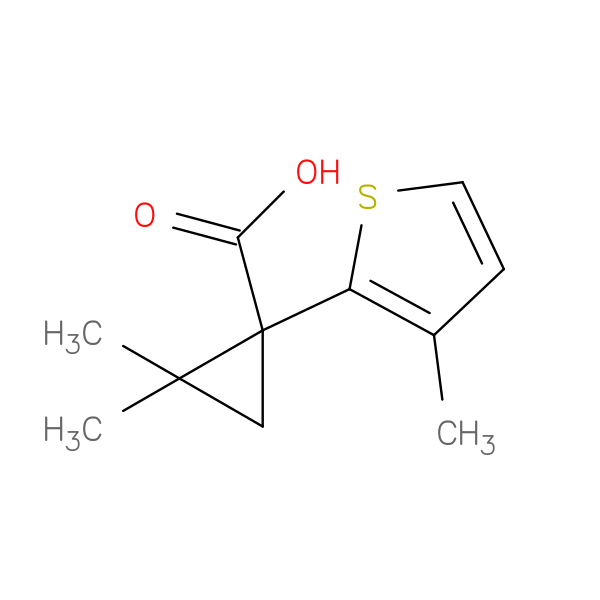2,2-Dimethyl-1-(3-methyl-2-thienyl)cyclopropanecarboxylic acid