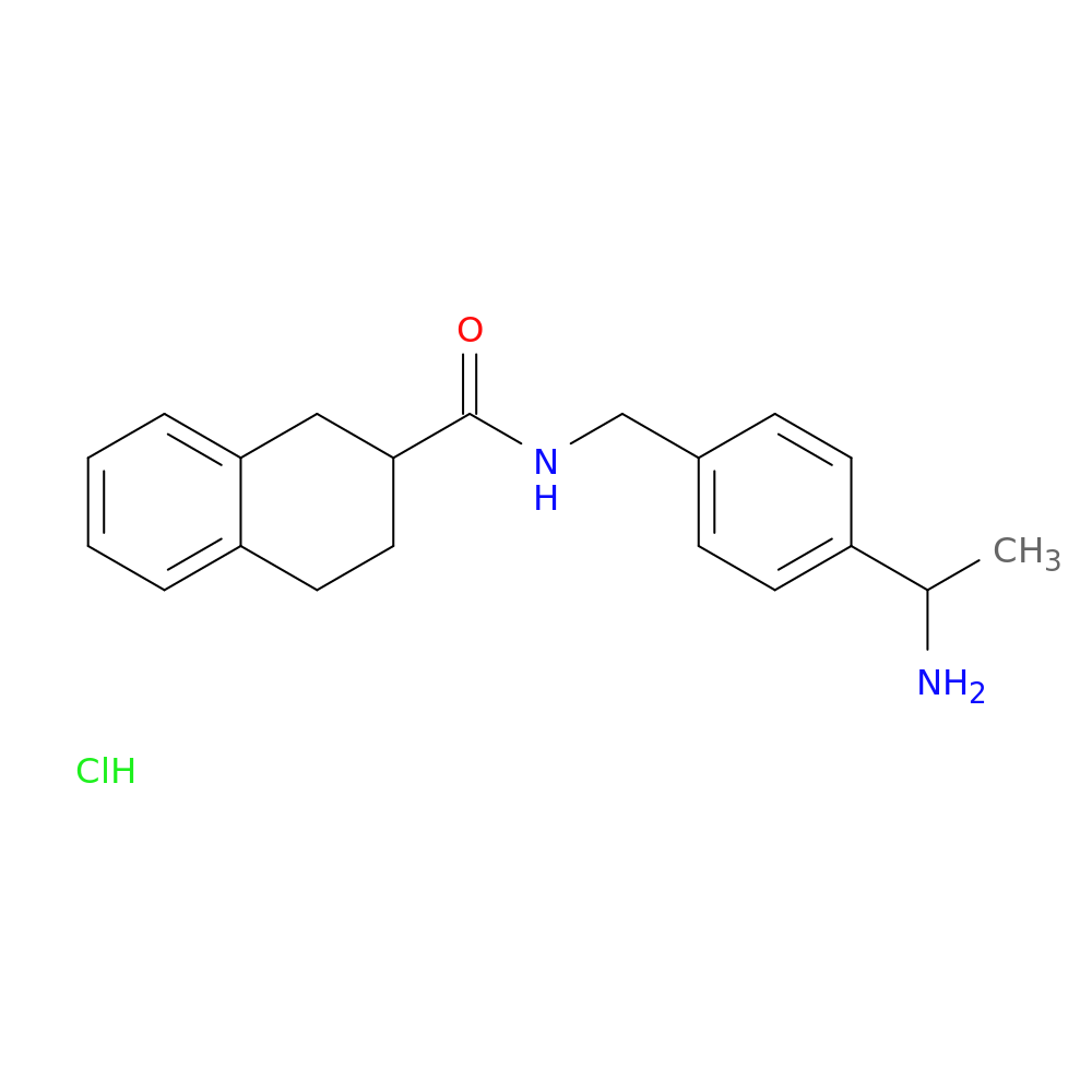 N-{[4-(1-aminoethyl)phenyl]methyl}-1,2,3,4-tetrahydronaphthalene-2-carboxamide hydrochloride